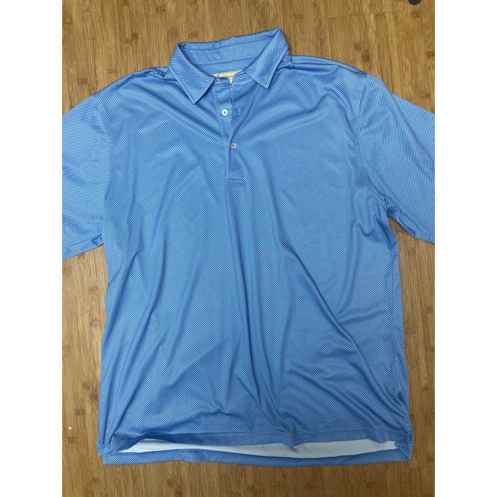 Donald Ross Mens Polo Shirt‎ XL blue Golf Tennis Casual Lightweight